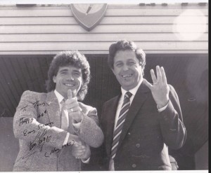 Tony Labozetta with Kevin Keegan, 1985