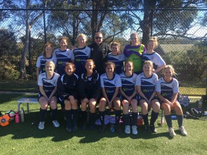 Greg O'Rourke (coach) with his Barden Ridge All Age Women's Team