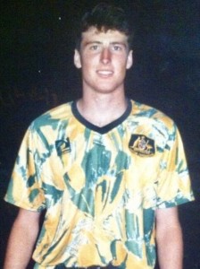 Luke Casserly before the 1993 World Youth Cup