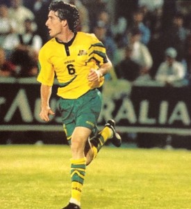 Luke Casserly in action for the Socceroos