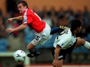 Sydney FC CEO Danny Townsend in his playing days with Sydney United.