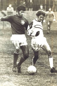 Playing against John Doyle (Wests v Sydney Croatia in 1971)