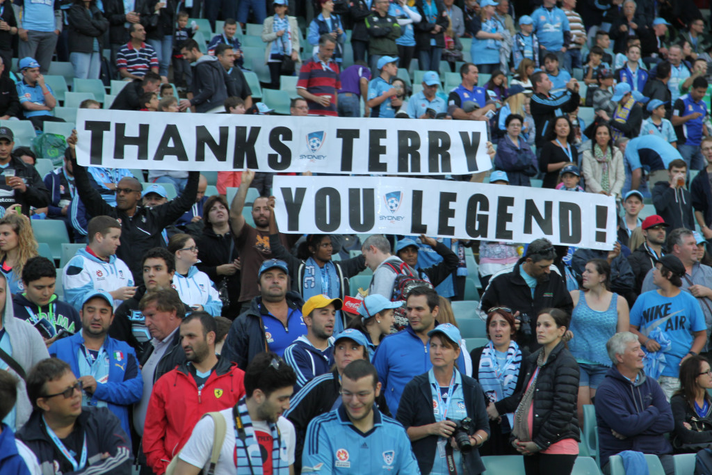 The supporters thank you to Terry McFlynn (Photo credit - Michael McCoy)