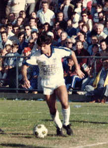 Peter starring for Sydney Olympic at Pratten Park