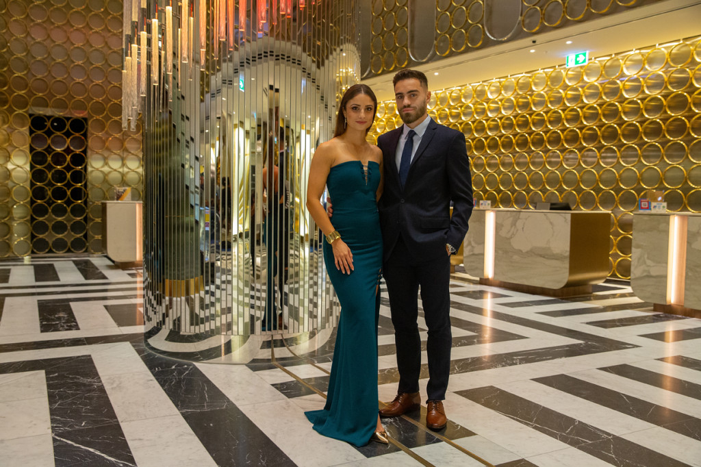 Helen and Anthony Caceres at The Star - Image courtesy of Football Federation Australia - Photographer Steve Christo